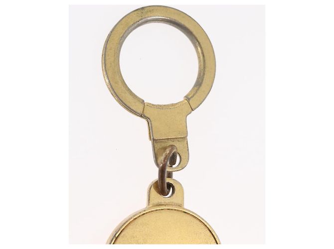 LOUIS VUITTON Portachiavi Address Key Ring metal Gold Tone LV Auth 179855 - vista 9