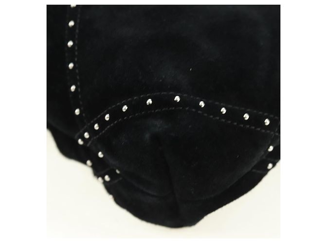 CHANEL 22 Borsa a Spalla con Cordino in Scamosciato Nero e Argento CC Auth BA12610SM - vista 17