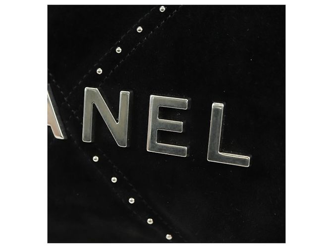 CHANEL 22 Borsa a Spalla con Cordino in Scamosciato Nero e Argento CC Auth BA12610SM - vista 19