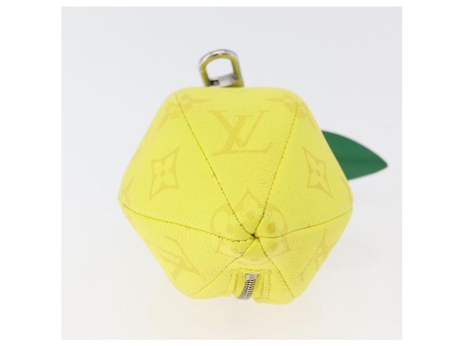 LOUIS VUITTON Monogram LV Lemon Bag Charm Yellow M81197 LV Auth 179783SAM Giallo Monogramma - vista 5