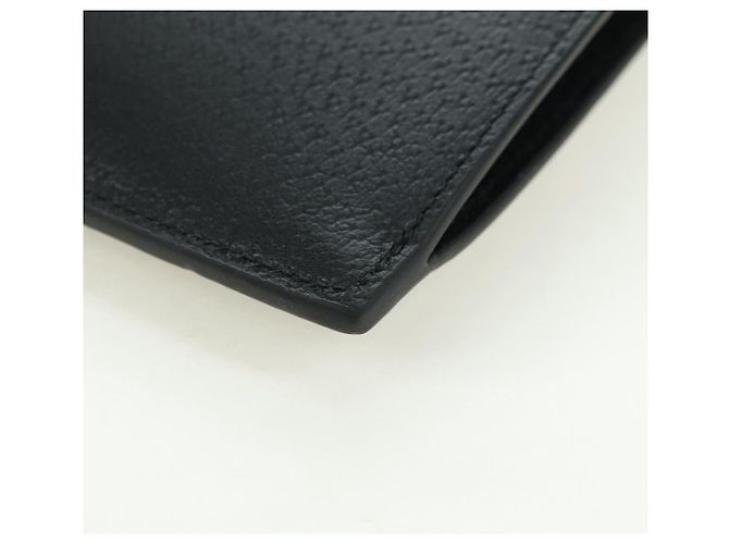 Clutch GUCCI Horsebit in pelle nera e oro 700524 Auth mr2429V Nero D'oro - vista 16