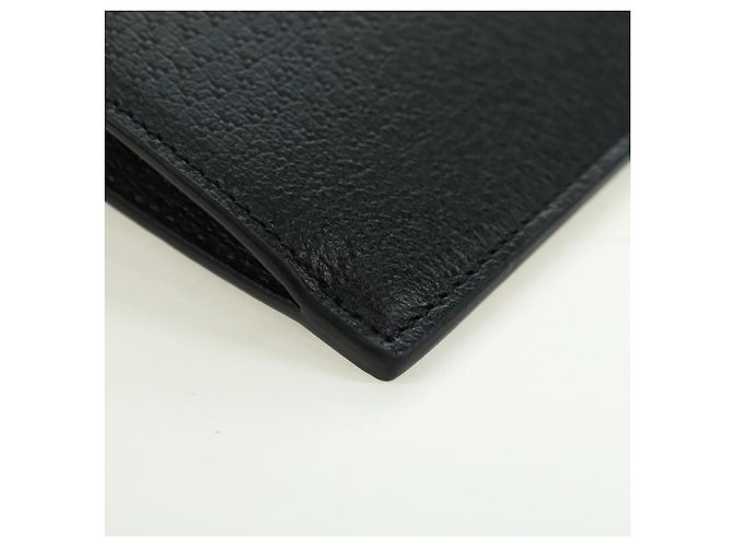 Clutch GUCCI Horsebit in pelle nera e oro 700524 Auth mr2429V Nero D'oro - vista 7