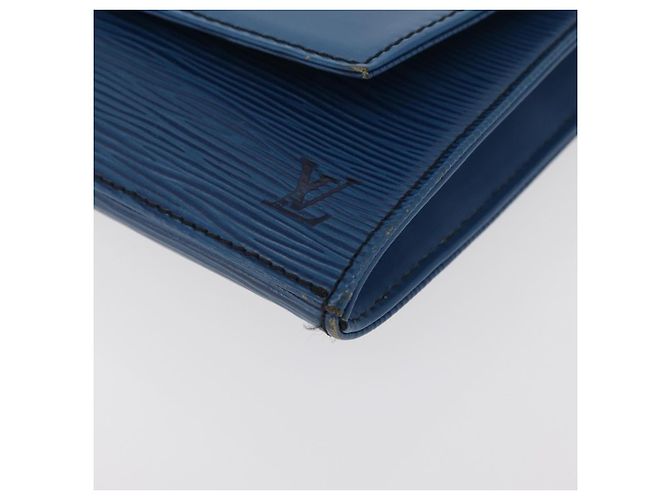 Clutch LOUIS VUITTON Epi Jena Blue M52715 LV Auth 177598 - vista 14