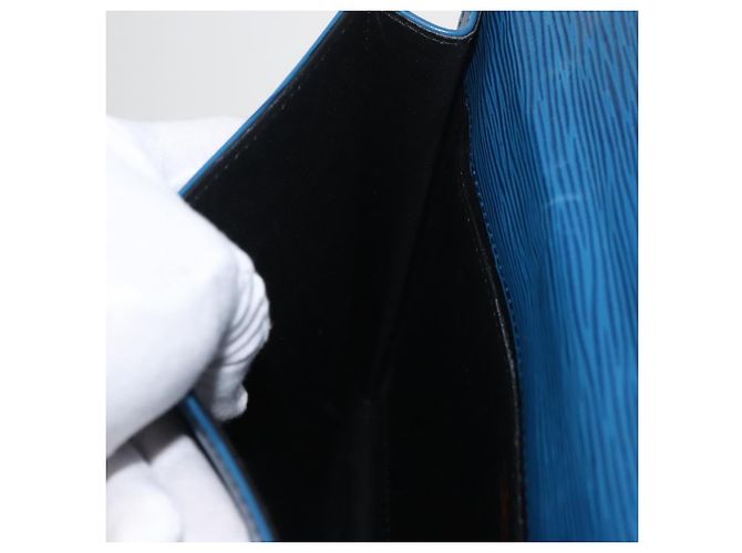 Clutch LOUIS VUITTON Epi Jena Blue M52715 LV Auth 177598 - vista 20