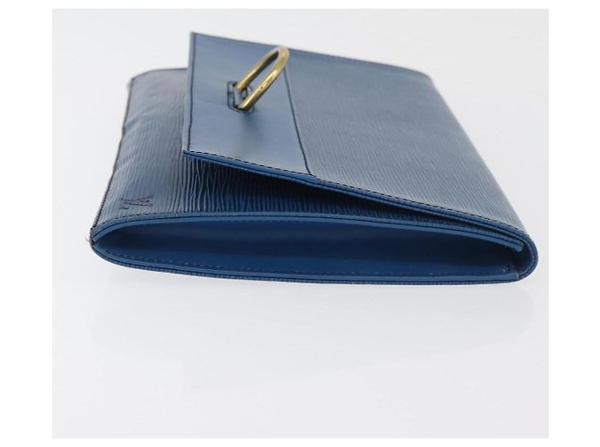 Clutch LOUIS VUITTON Epi Jena Blue M52715 LV Auth 177598 - vista 4