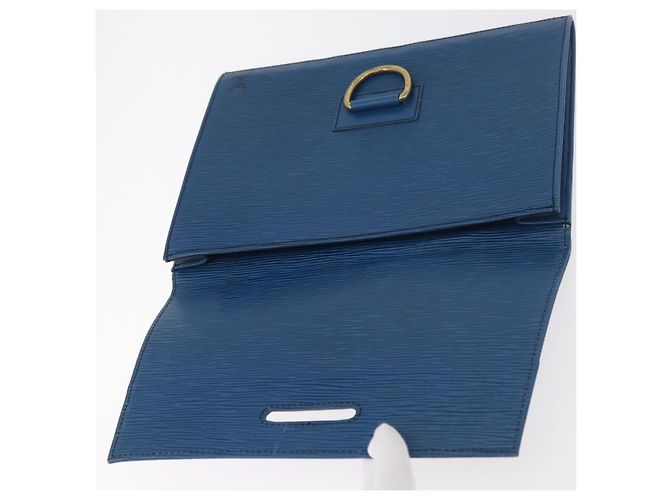 Clutch LOUIS VUITTON Epi Jena Blue M52715 LV Auth 177598 - vista 9