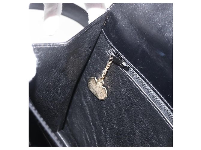Céline CELINE Schultertasche aus Leder Schwarz Gold Auth ep14468V Golden - Ansicht 24
