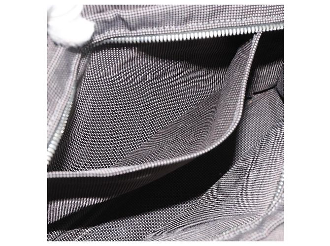 Hermès HERMES Her LinePM Handtasche Canvas Grau Silber Authentisch 179763A Braun - Ansicht 11