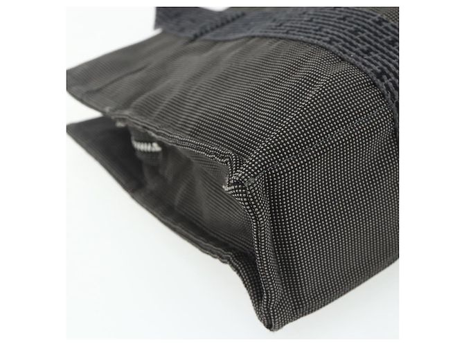 Hermès HERMES Her LinePM Handtasche Canvas Grau Silber Authentisch 179763A Braun - Ansicht 16