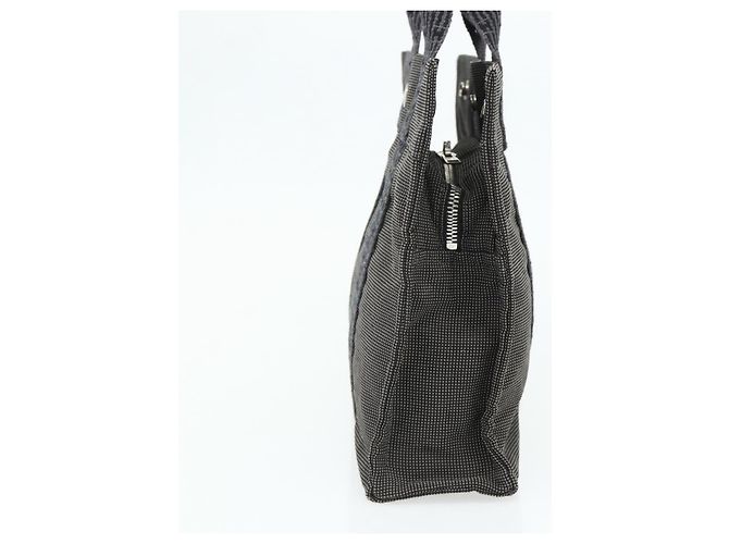 Hermès HERMES Her LinePM Handtasche Canvas Grau Silber Authentisch 179763A Braun - Ansicht 3