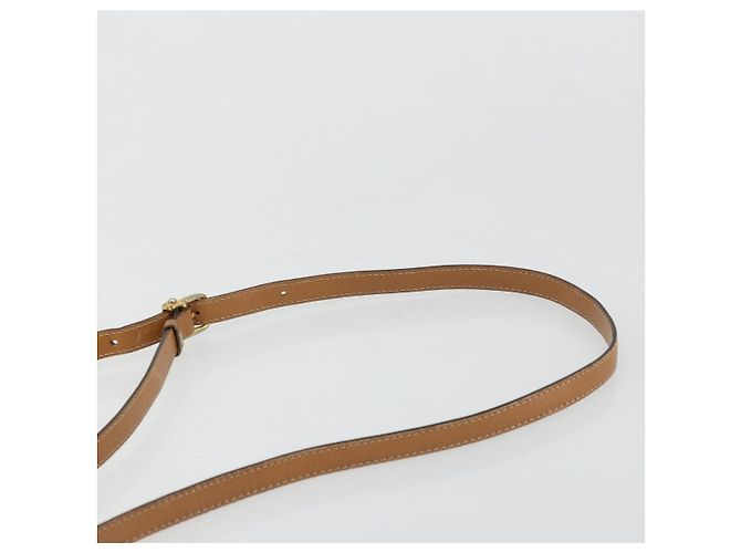Céline Borsa a Spalla CELINE Macadam Canvas PVC Pelle Marrone Oro Auth BA12535 D'oro - vista 8