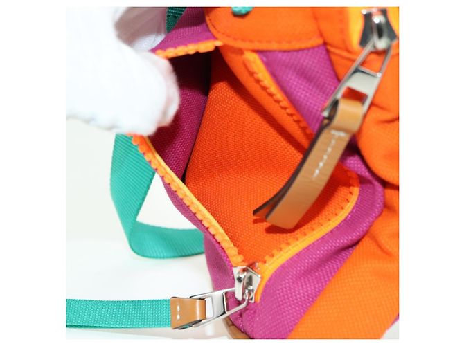 Borsa a tracolla LOEWE Tela Viola Argento Auth 179039M Porpora - vista 19