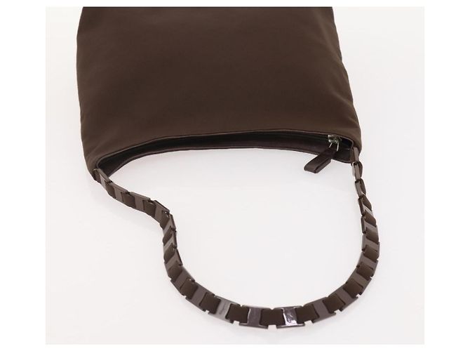 Salvatore Ferragamo Vala Bag Nylon Leather 2 Set Black Brown Auth bs34892 - view 15