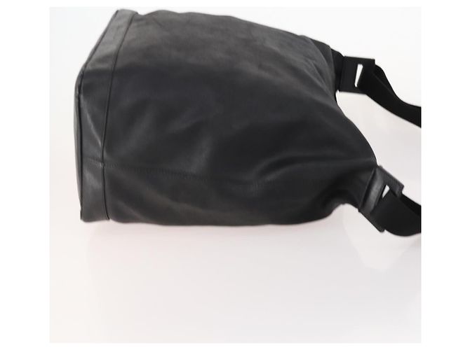 Salvatore Ferragamo Vala Bag Nylon Leather 2 Set Black Brown Auth bs34892 - view 4