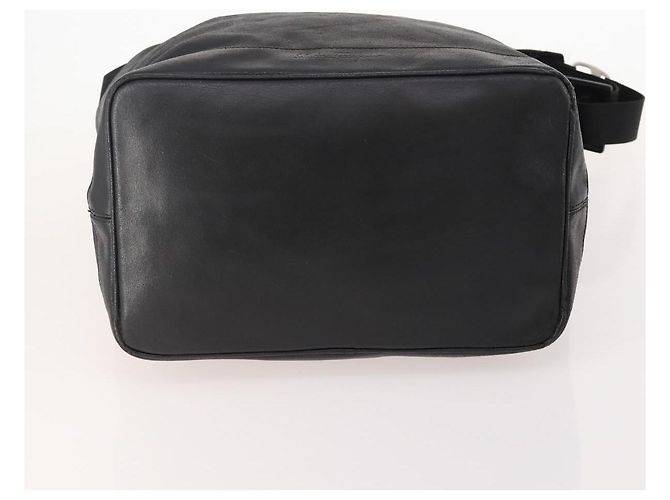 Salvatore Ferragamo Vala Bag Nylon Leather 2 Set Black Brown Auth bs34892 - view 7