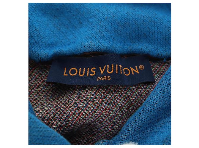 Sudadera de punto LOUIS VUITTON Algodón Azul LV Auth 179652M - vista 13