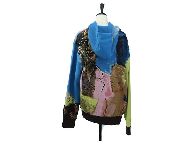 Sudadera de punto LOUIS VUITTON Algodón Azul LV Auth 179652M - vista 3