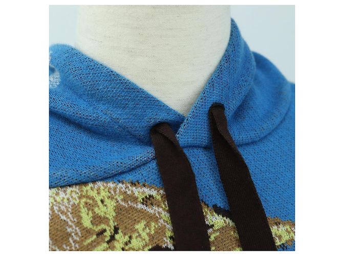 Sudadera de punto LOUIS VUITTON Algodón Azul LV Auth 179652M - vista 6
