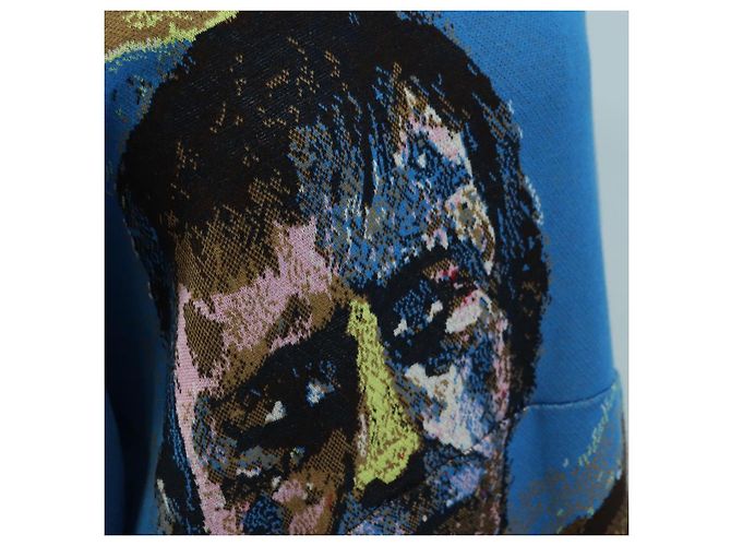 Sudadera de punto LOUIS VUITTON Algodón Azul LV Auth 179652M - vista 8
