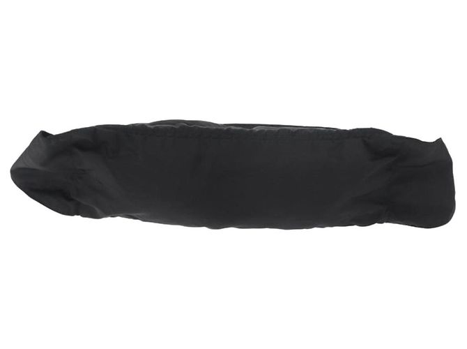Pochete PRADA Nylon Preto Prata Auth 180191 - vista 2