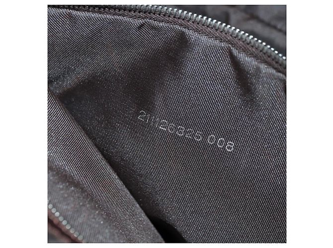 FENDI Zucca Canvas Mamma Baguette Schultertasche Schwarz Braun Auth 178747V - Ansicht 12