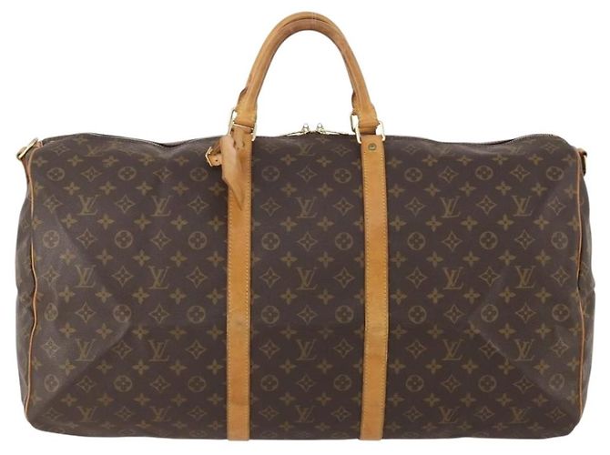 LOUIS VUITTON Monogram Keepall Bandouliere 60 Boston Bag M41412 LV Auth BA12107 Monogramma - vista 13