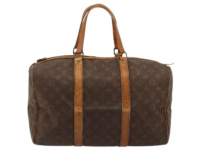 LOUIS VUITTON Monogram Sac Souple 45 Boston Bag M41624 LV Auth BA12596 Monogramma - vista 13
