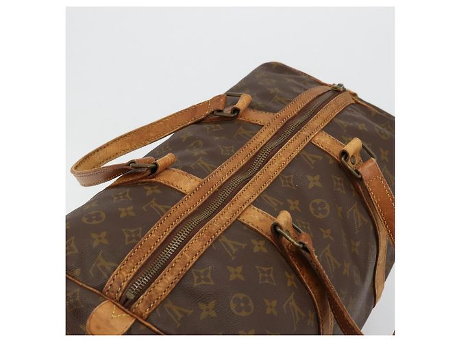 LOUIS VUITTON Monogram Sac Souple 45 Boston Bag M41624 LV Auth BA12596 Monogramma - vista 6