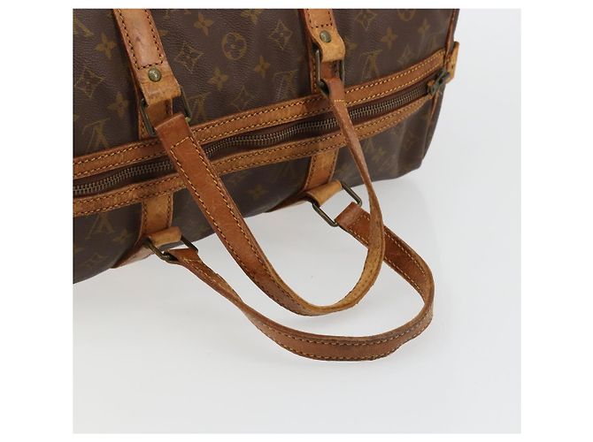 LOUIS VUITTON Monogram Sac Souple 45 Boston Bag M41624 LV Auth BA12596 Monogramma - vista 7