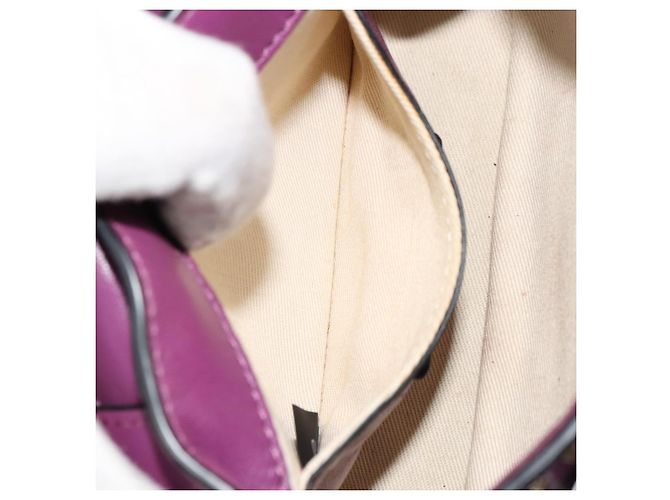 Borsa a tracolla VALENTINO Rock Studs in pelle 2way Viola Oro Auth 179216A D'oro Porpora - vista 21