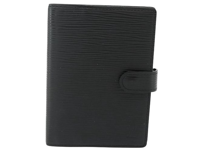 LOUIS VUITTON Epi Agenda PM Day Planner Cover Black R20092 LV Auth 178785A Nero - vista 13