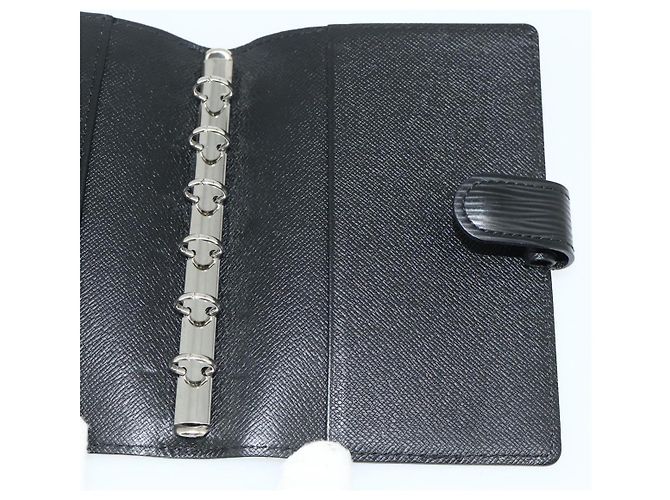 LOUIS VUITTON Epi Agenda PM Day Planner Cover Black R20092 LV Auth 178785A Nero - vista 19