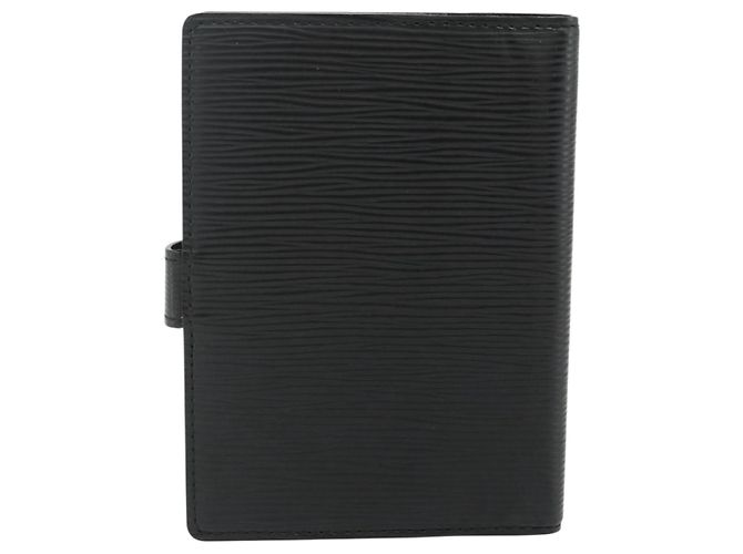 LOUIS VUITTON Epi Agenda PM Day Planner Cover Black R20092 LV Auth 178785A Nero - vista 2