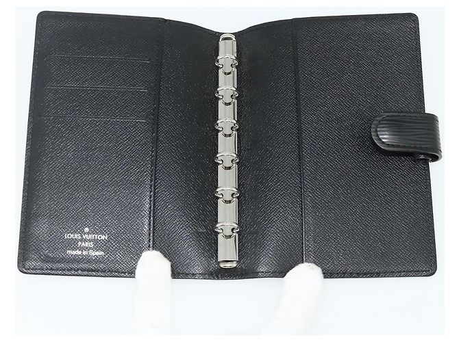 LOUIS VUITTON Epi Agenda PM Day Planner Cover Black R20092 LV Auth 178785A Nero - vista 8