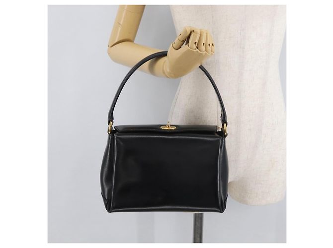 Borsa GUCCI in pelle nera e oro Auth 178816 Nero D'oro - vista 26