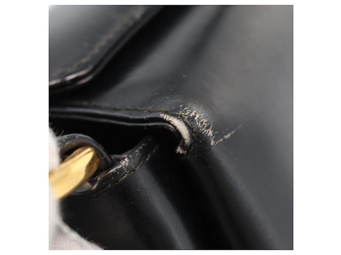 Borsa GUCCI in pelle nera e oro Auth 178816 Nero D'oro - vista 9