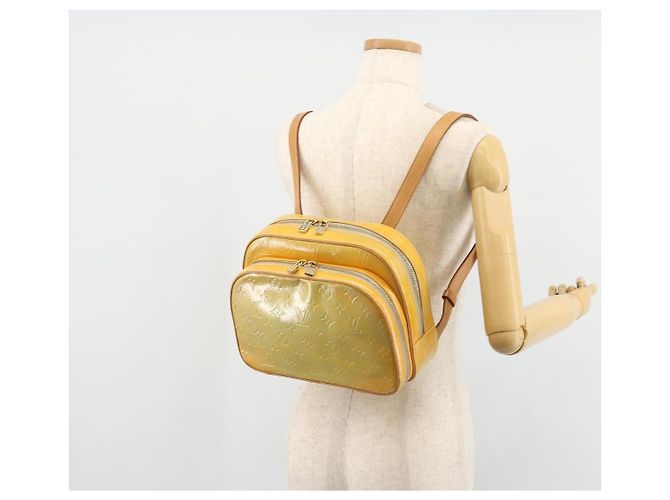 LOUIS VUITTON Monogram Vernis Marley Backpack Gris M91038 LV Auth ep14492 Grigio - vista 22