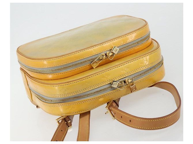 LOUIS VUITTON Monogram Vernis Marley Backpack Gris M91038 LV Auth ep14492 Grigio - vista 6