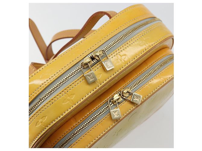 LOUIS VUITTON Monogram Vernis Marley Backpack Gris M91038 LV Auth ep14492 Grigio - vista 9