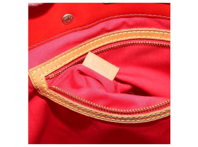 LOUIS VUITTON Borsa Monogram Vernis Reade MM Rosso Rouge M91086 LV Auth ep14516 - vista 12