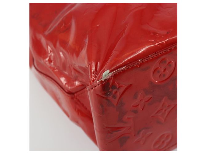 LOUIS VUITTON Borsa Monogram Vernis Reade MM Rosso Rouge M91086 LV Auth ep14516 - vista 15