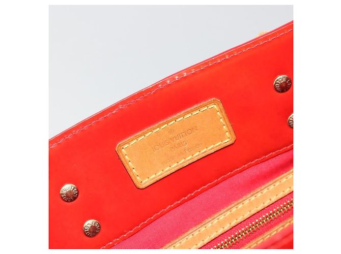 LOUIS VUITTON Borsa Monogram Vernis Reade MM Rosso Rouge M91086 LV Auth ep14516 - vista 17