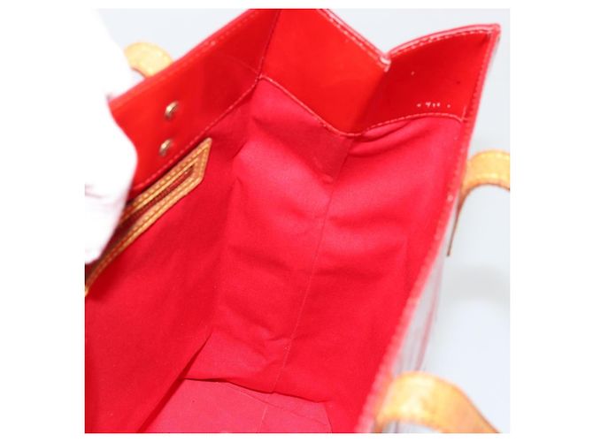 LOUIS VUITTON Borsa Monogram Vernis Reade MM Rosso Rouge M91086 LV Auth ep14516 - vista 18