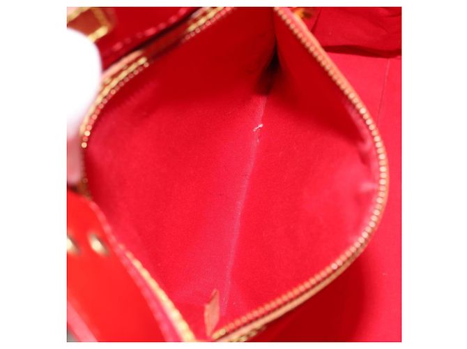 LOUIS VUITTON Borsa Monogram Vernis Reade MM Rosso Rouge M91086 LV Auth ep14516 - vista 21