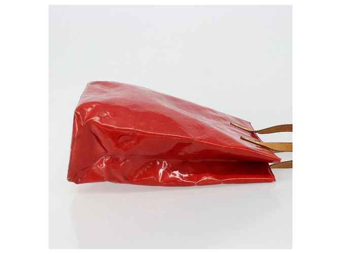 LOUIS VUITTON Borsa Monogram Vernis Reade MM Rosso Rouge M91086 LV Auth ep14516 - vista 3