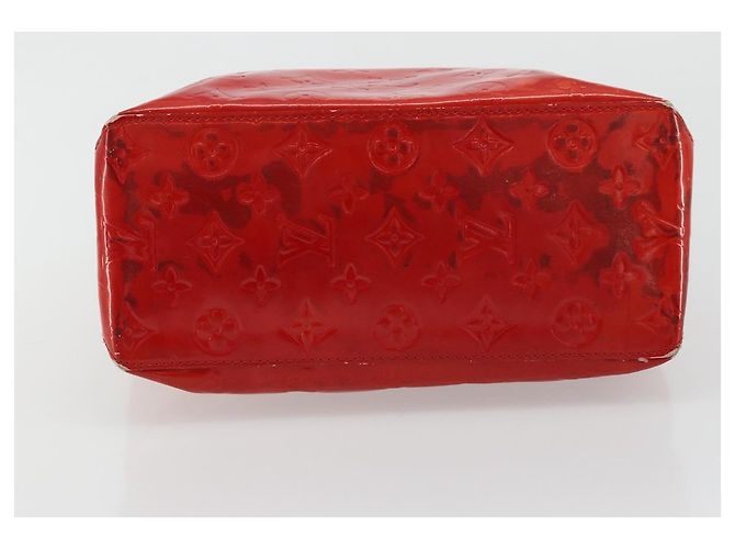 LOUIS VUITTON Borsa Monogram Vernis Reade MM Rosso Rouge M91086 LV Auth ep14516 - vista 5