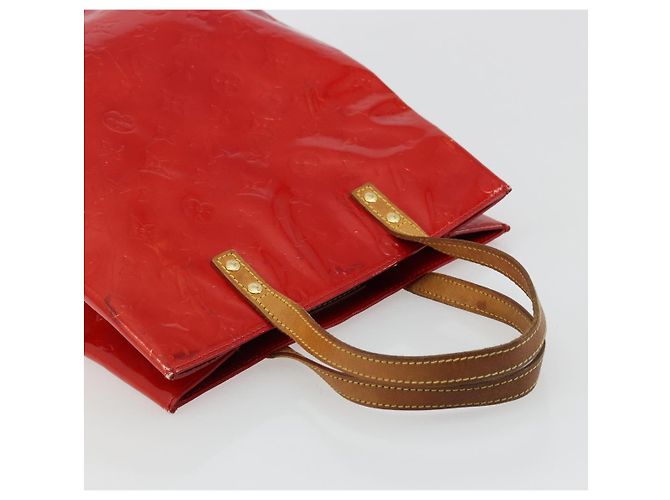 LOUIS VUITTON Borsa Monogram Vernis Reade MM Rosso Rouge M91086 LV Auth ep14516 - vista 6