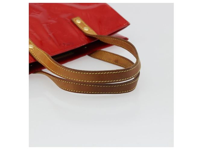 LOUIS VUITTON Borsa Monogram Vernis Reade MM Rosso Rouge M91086 LV Auth ep14516 - vista 7
