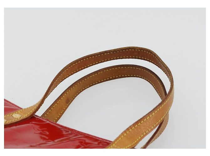 LOUIS VUITTON Borsa Monogram Vernis Reade MM Rosso Rouge M91086 LV Auth ep14516 - vista 8