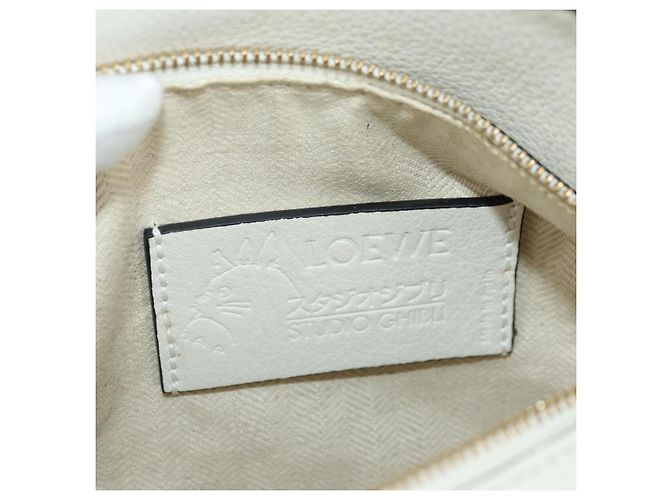 LOEWE �~ Ghibli Spirited Away Ootori Sama Puzzle Bag Mini 2way Auth 167300SM Bianco D'oro - vista 22